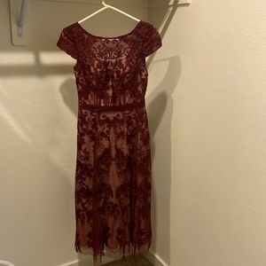 MOB dress and matching shawl in Cabernet.  Received a lot of compliments!!